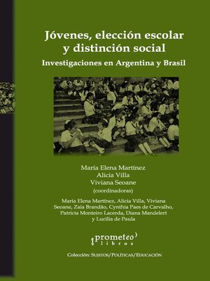 cover image of Jóvenes, elección escolar y distinción social